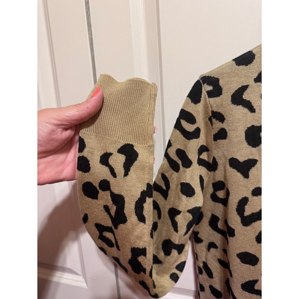 Love Ellie Animal Leopard Print Open Front Cardigan Lightweight Sweater Kids XL - Picture 2 of 9